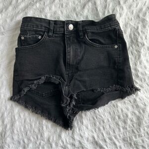 Zara jean shorts black
